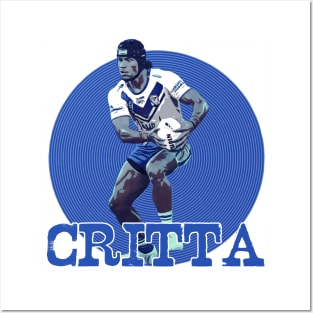 Canterbury Bulldogs - Stephen Crichton - CRITTA Posters and Art